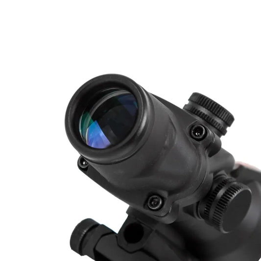4X32 Hunting Scopes Real Fiber Optics Grenn Red Dot Illuminated Etched Reticle Tactical Optical Sight