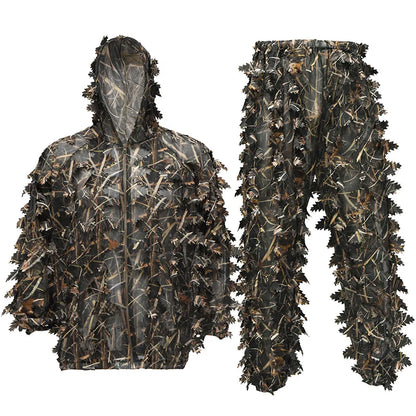 3D Leaves Camouflage Ghillie Suit Lightweight Camouflage Ghillie woodland Camoflage Sniper Airsoft Shooting Hunting Equipment