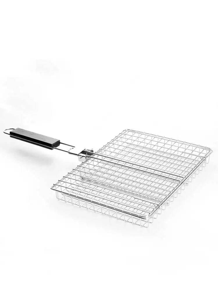 Stainless Steel Grill Basket for Outdoor BBQ | Campfire Cooking Accessory