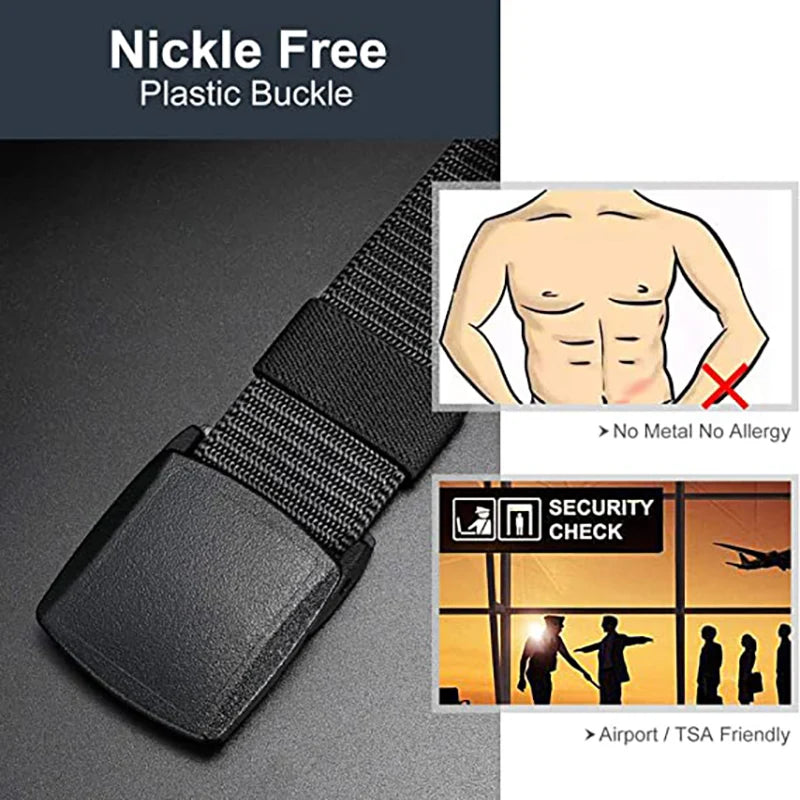 Military Automatic Buckle Nylon Belt Outdoor Hunting Multifunctional Tactical Canvas Belt High Quality Men Belt  2026