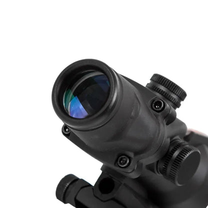 4X32 Hunting Scopes Real Fiber Optics Grenn Red Dot Illuminated Etched Reticle Tactical Optical Sight