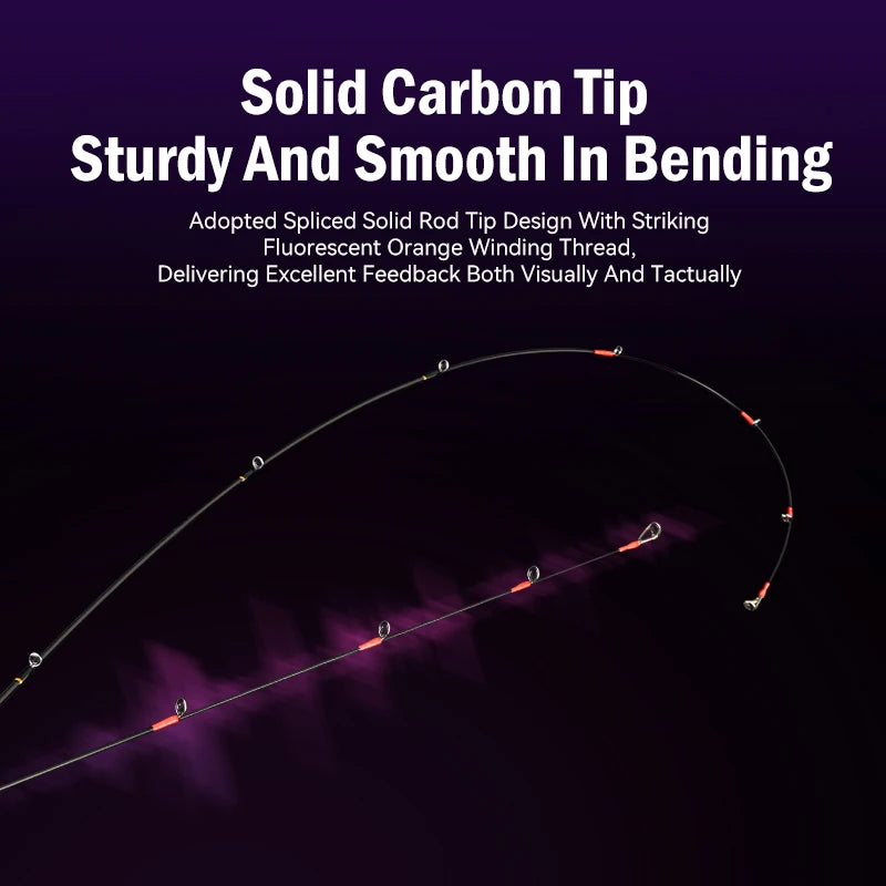 LEYDUN NAMI Ultralight Ajing Rock Fishing Rods 50g S74UL Solid Tip T1100 Fuji Guide Spinning Rods 0.3-5g Lure Weight
