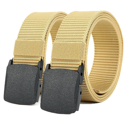 Military Automatic Buckle Nylon Belt Outdoor Hunting Multifunctional Tactical Canvas Belt High Quality Men Belt  2026