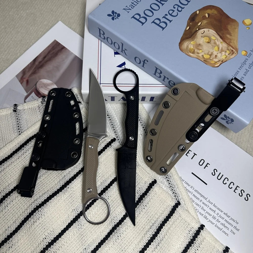 MKC WARGOAT Straight Knife Magnacut Stainless Steel Blade Outdoor Camping Hunting Military Tactical Self Defense Practical Knife