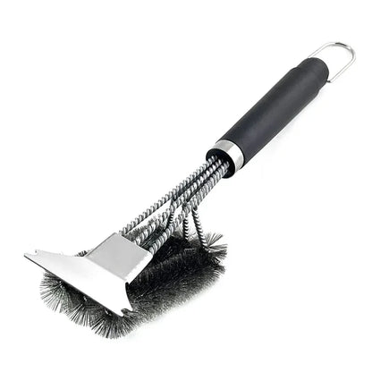 Bristle-Free BBQ Grill Brush | Rust-Resistant Stainless Steel Cleaner