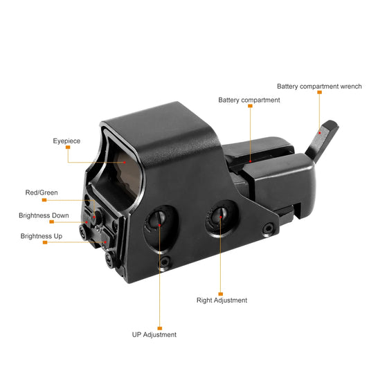 551 552 553 558 Red Green Dot Holographic Sight Scope Hunting Reflex Sight Scope 20mm Mount