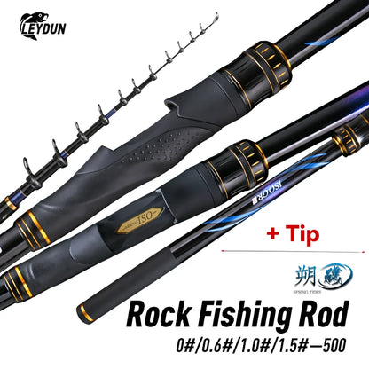 LEYDUN ISO Fishing Rods 500 Buoy Fishing Platform 0 06 1 1.5 Telescopic Surfcasting Spinning Rock Fishing for Coast Sea Fishing