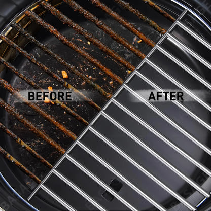 Bristle-Free BBQ Grill Brush | Rust-Resistant Stainless Steel Cleaner