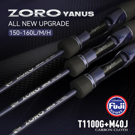 LEYDUN 2026 ZORO YANUS Super Light Fishing Rods 150-160L/M/H Tianium Tip Cuttlefish Fishing Casting Rod Squid Boat Fishing Rod