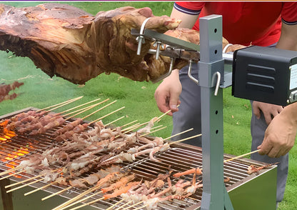 Electric and Charcoal Rotisserie Grill, Specially Designed for Succulent Lamb and Chicken Rotisseries