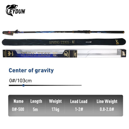 LEYDUN ISO Fishing Rods 500 Buoy Fishing Platform 0 06 1 1.5 Telescopic Surfcasting Spinning Rock Fishing for Coast Sea Fishing