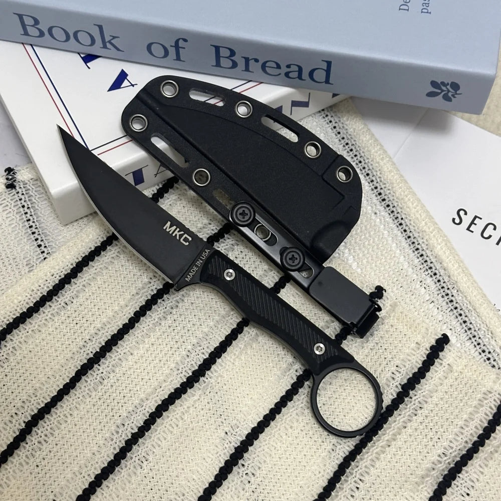 MKC WARGOAT Straight Knife Magnacut Stainless Steel Blade Outdoor Camping Hunting Military Tactical Self Defense Practical Knife