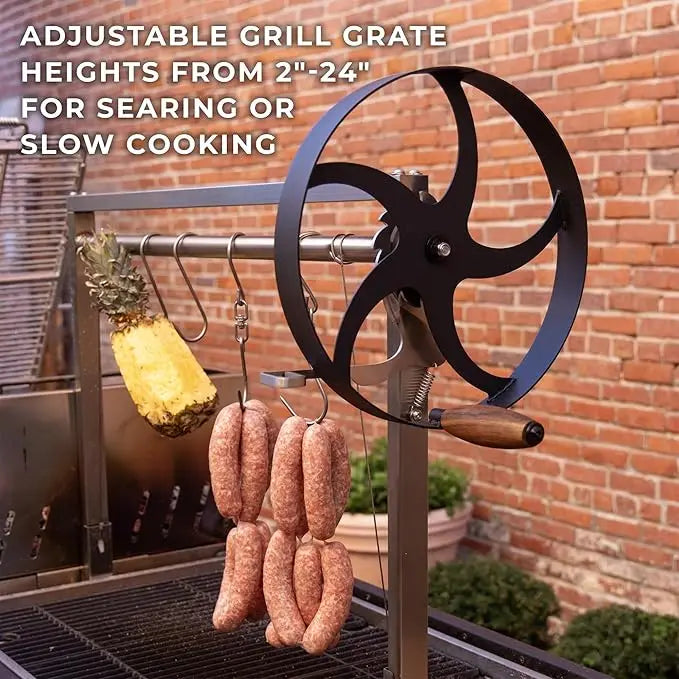 Outdoor BBQ Grill Argentinian  with  Charcoal Powder Coated Steel