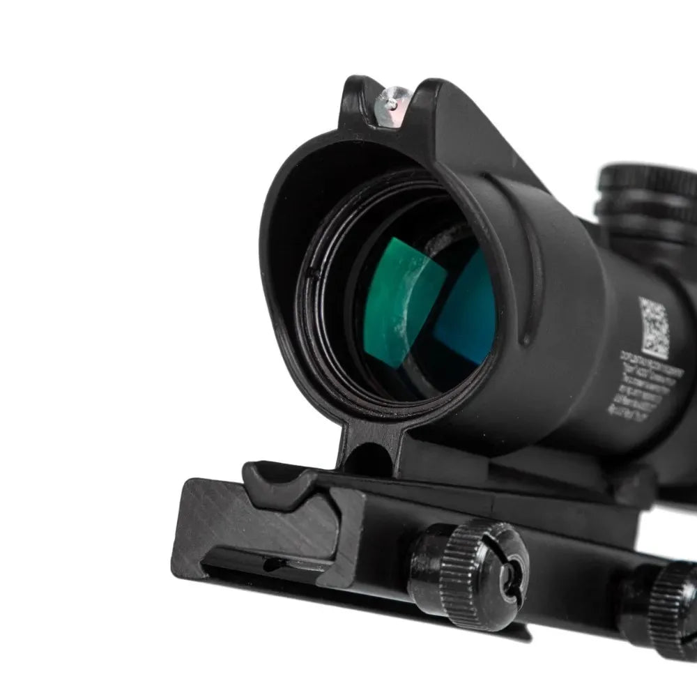 4X32 Hunting Scopes Real Fiber Optics Grenn Red Dot Illuminated Etched Reticle Tactical Optical Sight