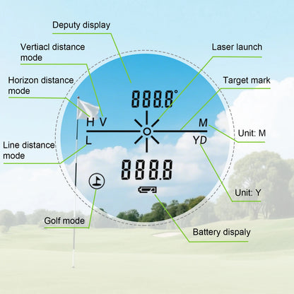 ARTBULL Golf Laser Rangefinder 1000M 650M Telescope with Flag-Lock Slope Pin Distance Meter for Hunting Monocular