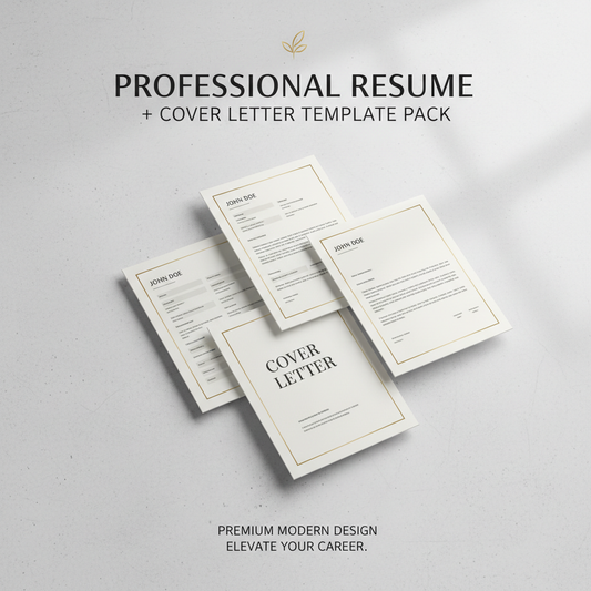Resume and Cover Letter Template Pack cover