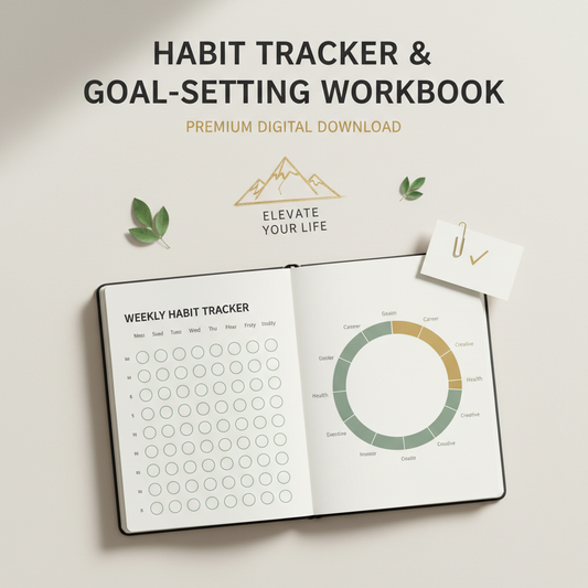 Habit Tracker & Goal-Setting Workbook Cover