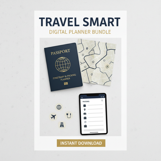 Travel Itinerary & Packing Planner Cover