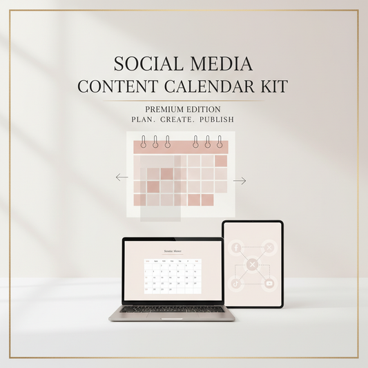 Social Media Content Calendar Kit cover